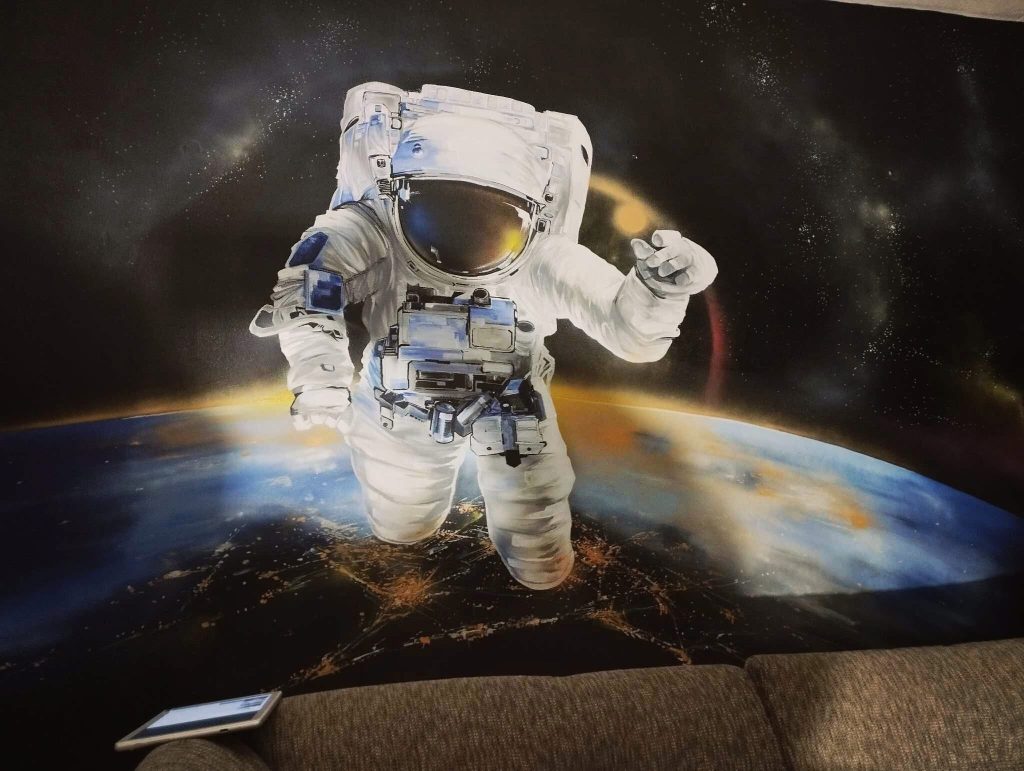 IMG 7023, Panika71 - Umělecké portfolio, 2026, Astronaut, Malba na objednávku | Jozef Spodniak